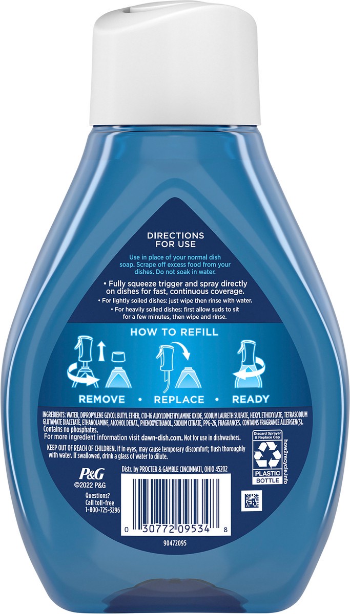 slide 2 of 3, Dawn Platinum Powerwash Dish Spray, Dish Soap, Lemon Scent Refill, 16oz, 1 pint