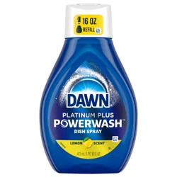 Dawn Powerwash Spray, Dish Soap, Dishwashing Liquid, Lemon, 1 Refill, 16 Fl Oz
