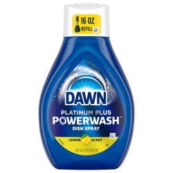 Dawn Powerwash Spray, Dish Soap, Dishwashing Liquid, Lemon, 1 Refill, 16 Fl Oz