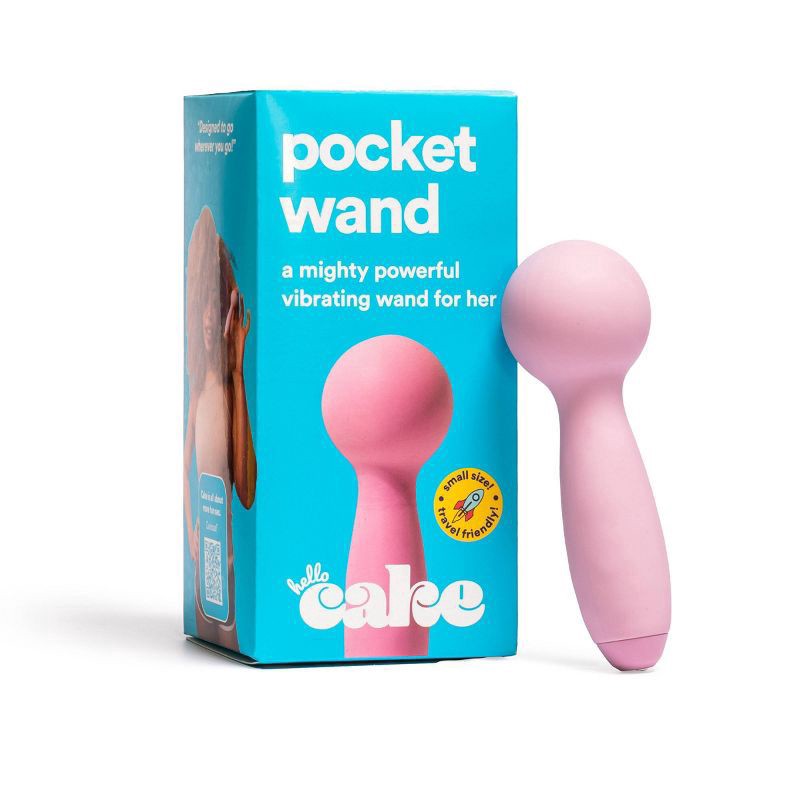 slide 1 of 1, Hello Cake Pocket Wand Vibrator 1 ea, 1 ct