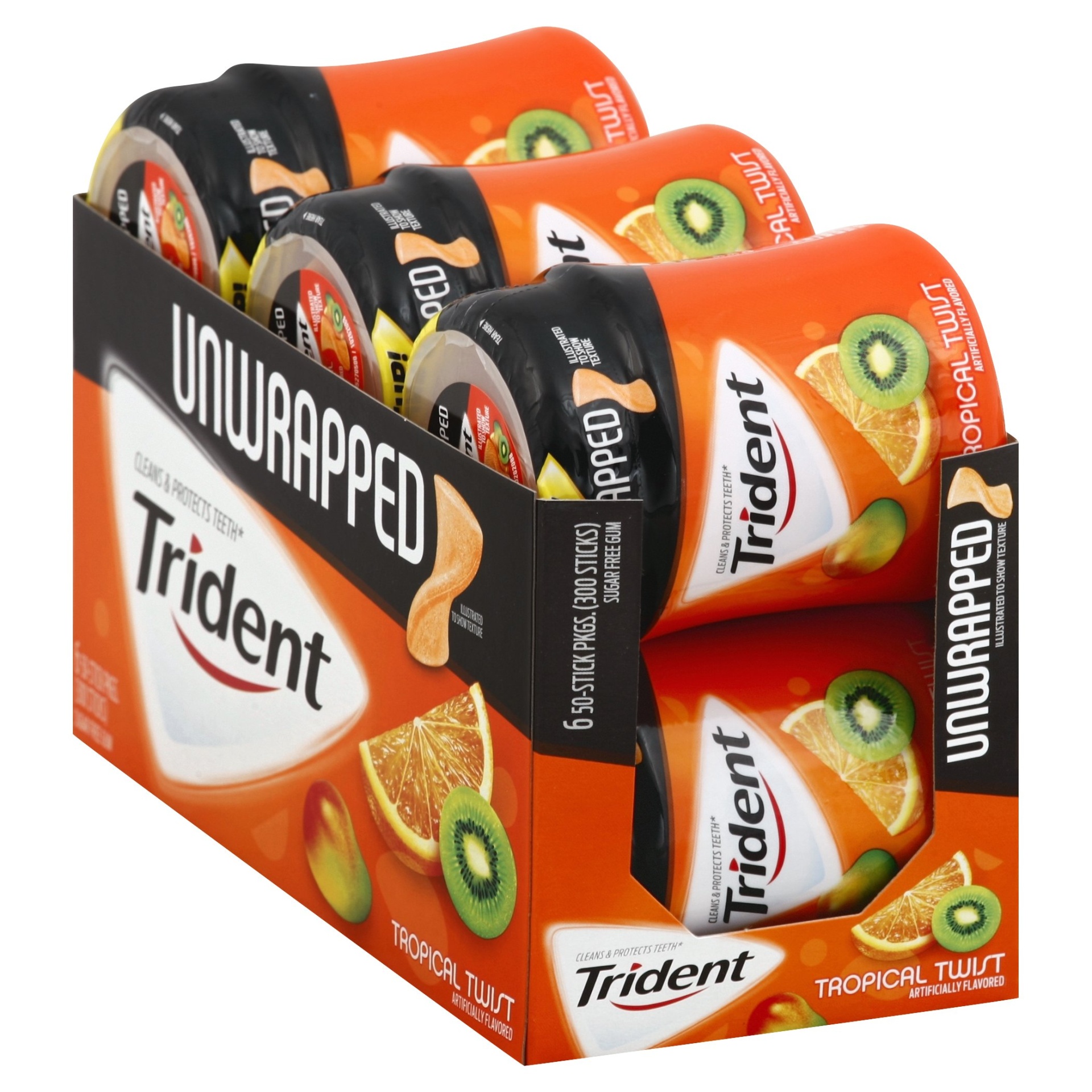 slide 1 of 1, Trident Gum 6 ea, 6 ct