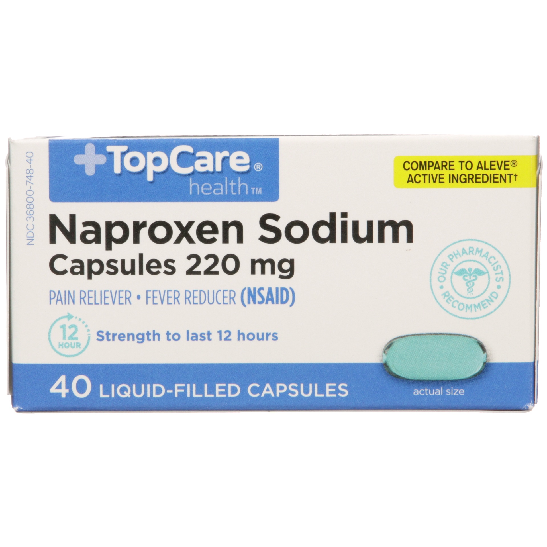 TopCare Naproxen Sodium Liquid Gels 40 ct Shipt