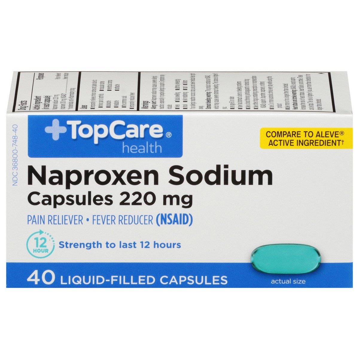 TopCare Naproxen Sodium Liquid Gels 40 ct | Shipt