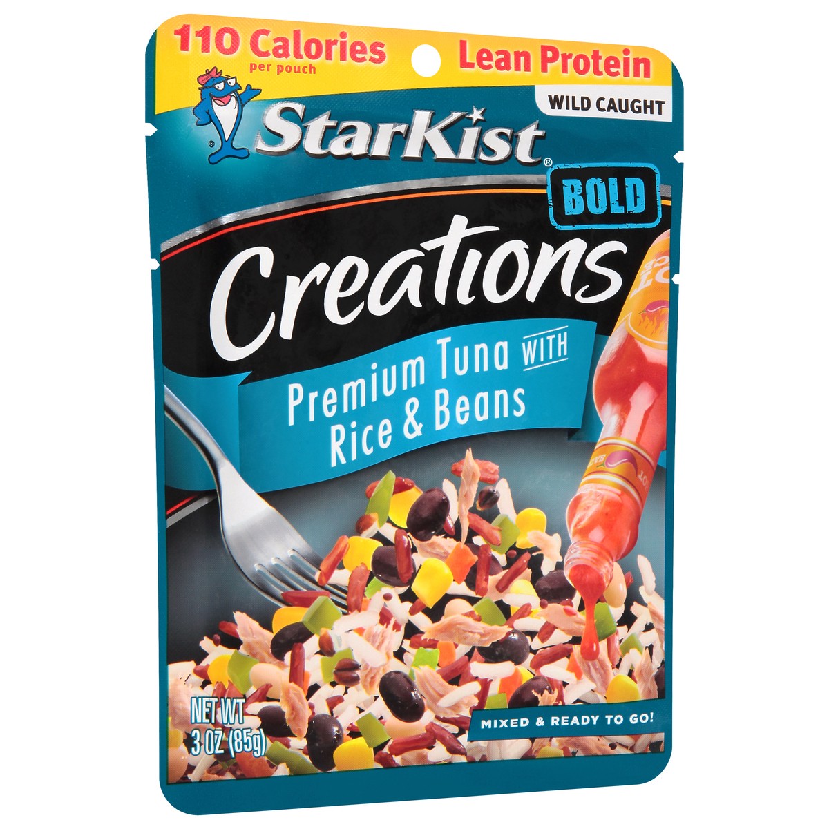 slide 6 of 9, StarKist Creations Bold Premium Tuna with Rice & Beans 3 oz, 3 oz