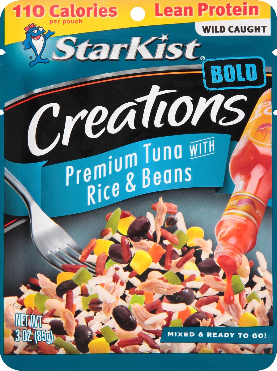 slide 8 of 9, StarKist Creations Bold Premium Tuna with Rice & Beans 3 oz, 3 oz