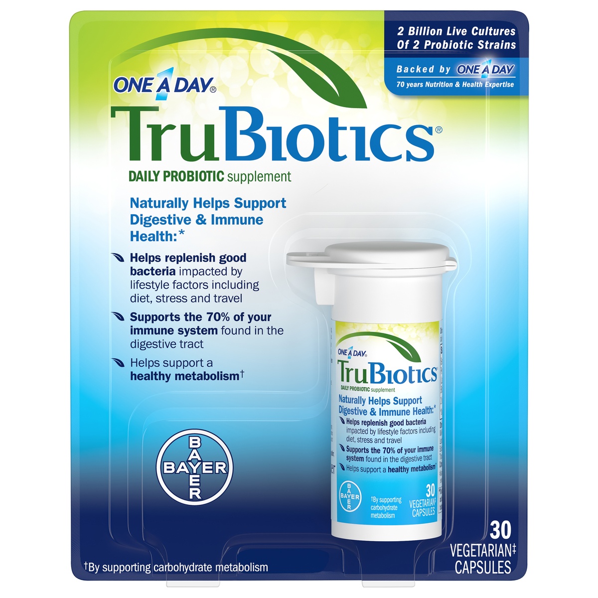 slide 1 of 8, One A Day Trubiotics Daily Probiotic Dietary Supplement, 30 ct