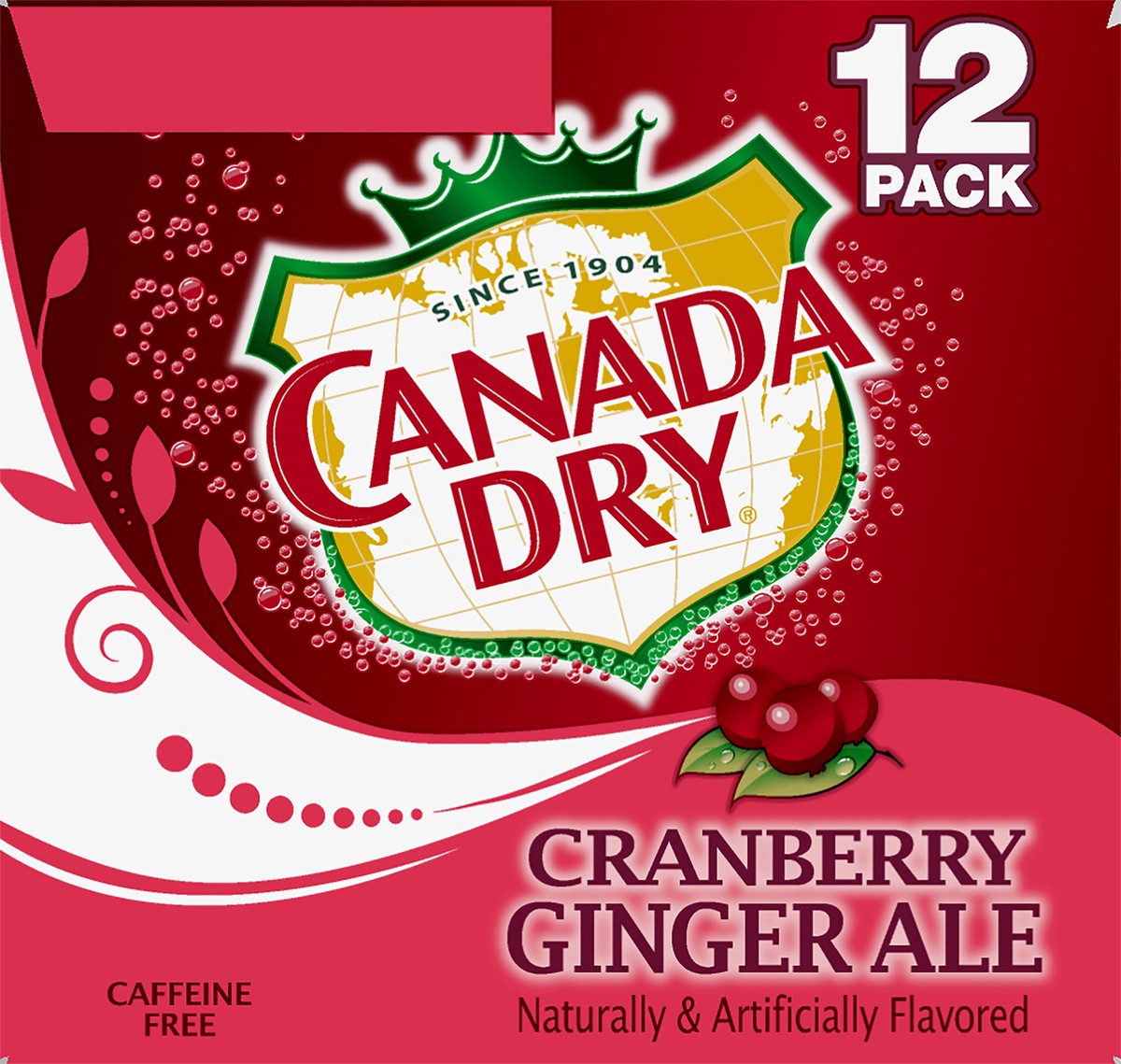 slide 8 of 9, Canada Dry Cranberry Ginger Ale 12 Pack, 12 ct; 12 oz