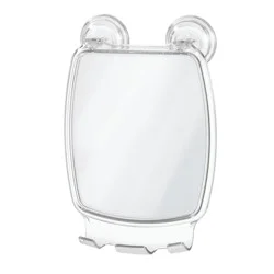 InterDesign Idesign Power Lock Suction Square Mirror - Clear