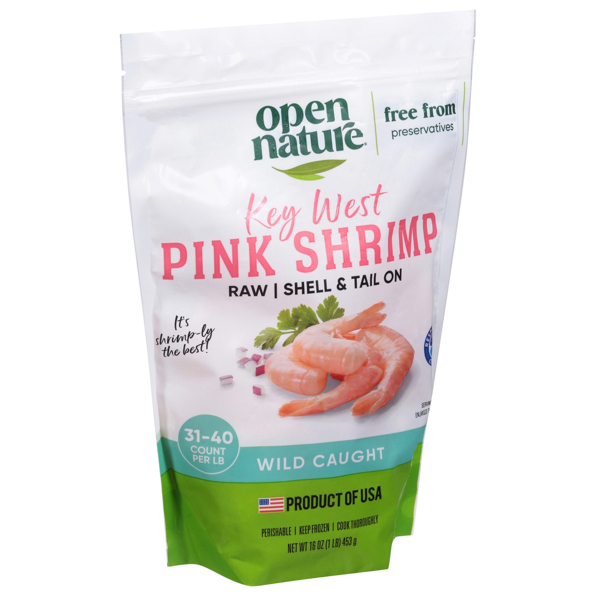 slide 12 of 14, Open Nature Shrimp Raw Wild Caught Shell On 31 To 40 Count - 16 Oz, 16 oz