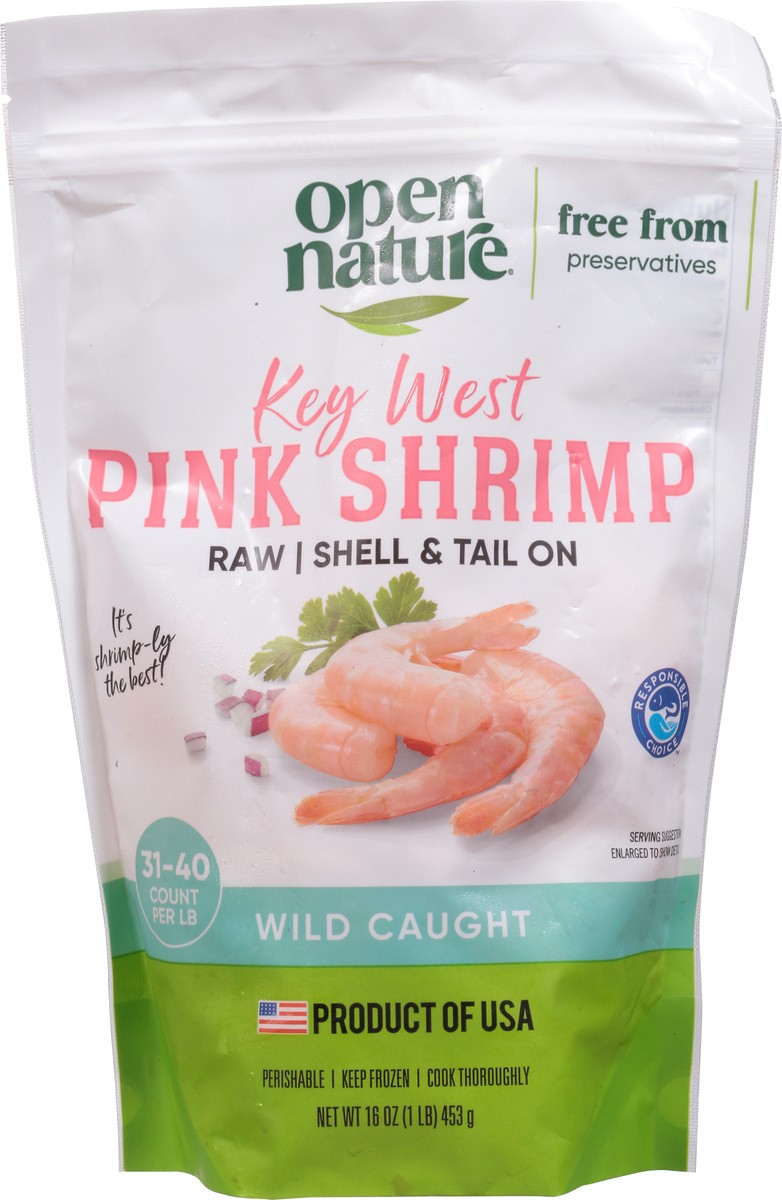 slide 14 of 14, Open Nature Shrimp Raw Wild Caught Shell On 31 To 40 Count - 16 Oz, 16 oz