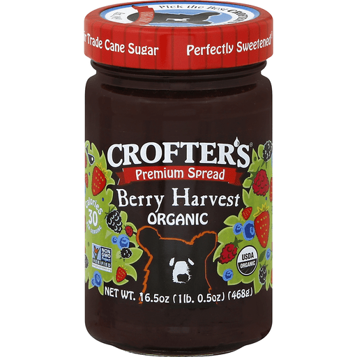 slide 2 of 2, Crofter's Organic Berry Harvest Premium Spread, 16.5 oz
