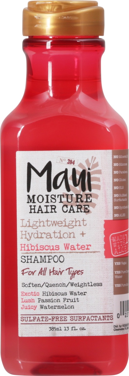 slide 8 of 10, Maui Moisture Lightweight Hydration + Hibiscus Water Shampoo, 13 oz