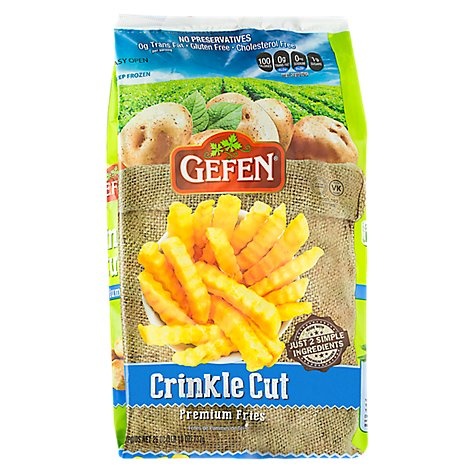 slide 1 of 1, Gefen Fries, White Potato Krinkle Cut, 19 oz