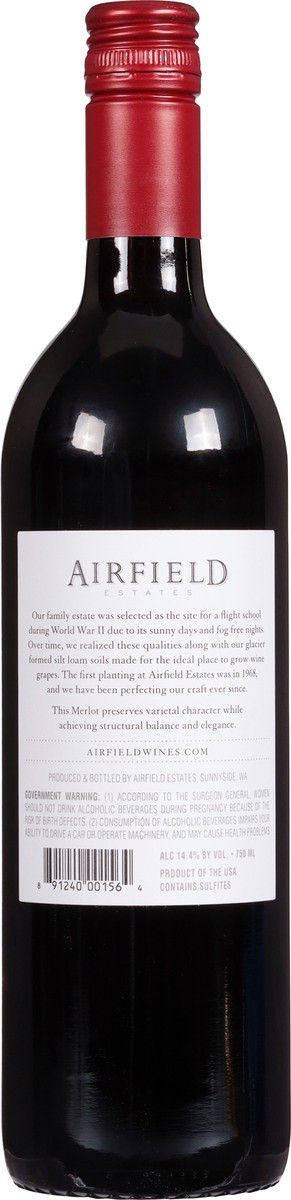 slide 3 of 11, Airfield Estates Runway Vineyard Merlot, 1 ct