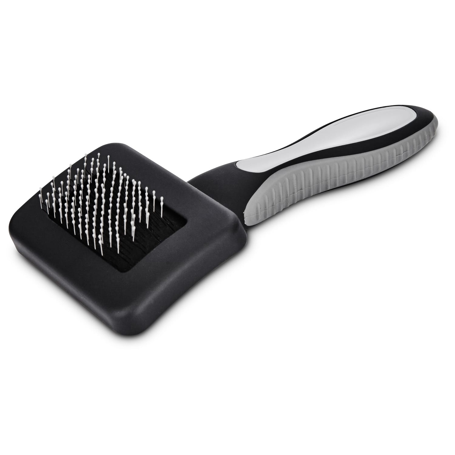 slide 1 of 1, Well & Good Black Mini Cushion Slicker Dog Brush, Mini Size