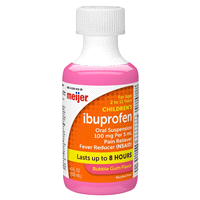 slide 2 of 29, Meijer Children's Ibuprofen Oral Suspension, Bubble Gum, 100 mg, 4 oz