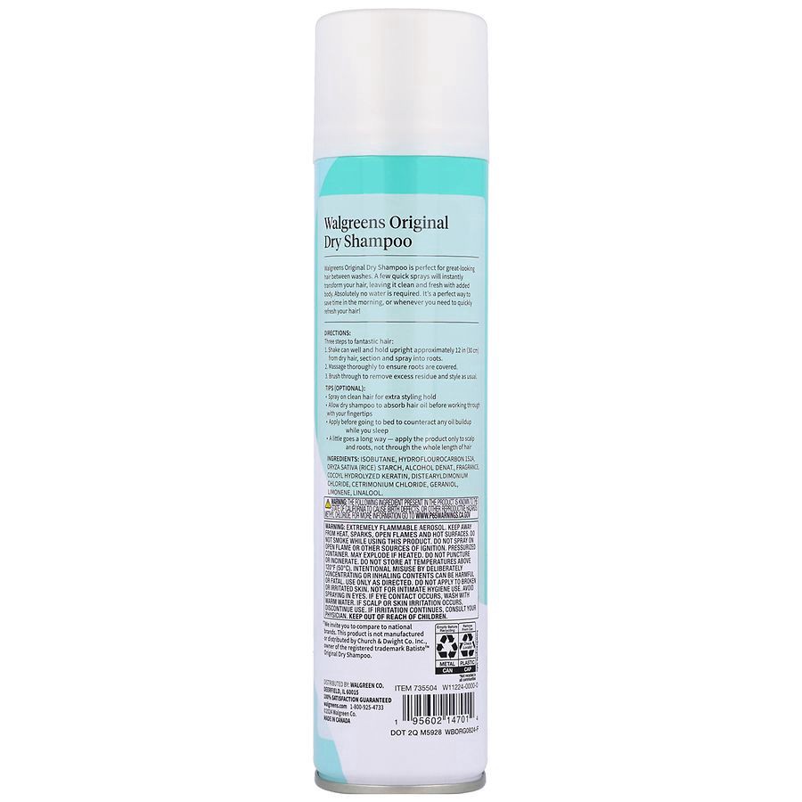 slide 4 of 5, Walgreens Dry Shampoo Original, 5.71 oz