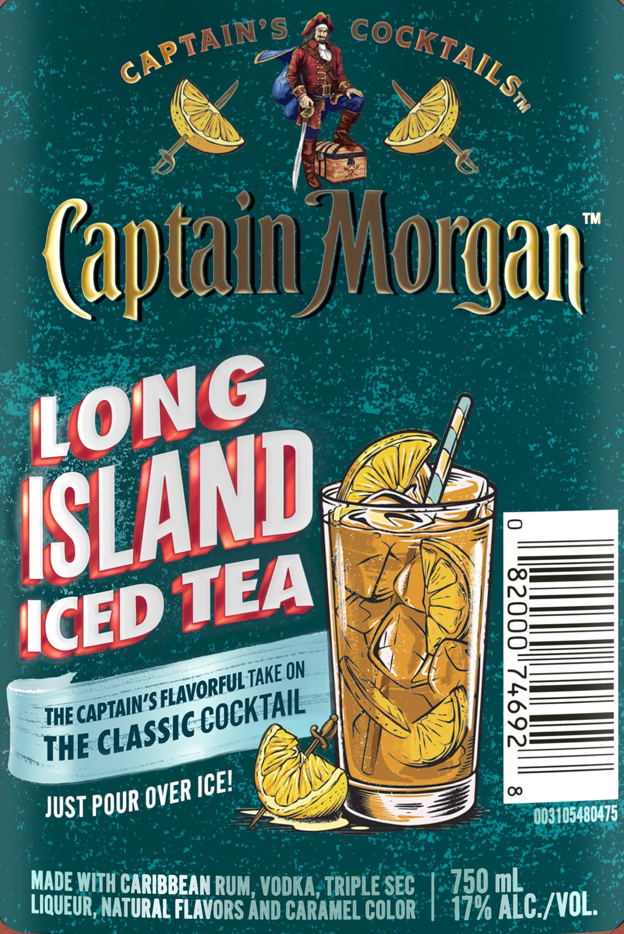 slide 3 of 4, Captain Morgan Long Island Iced Tea, 750 mL PET Bottle, 750 ml