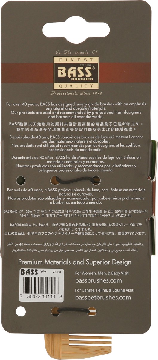 slide 2 of 11, Bass Brushes Bamboo Comb 1 ea, 1 ct