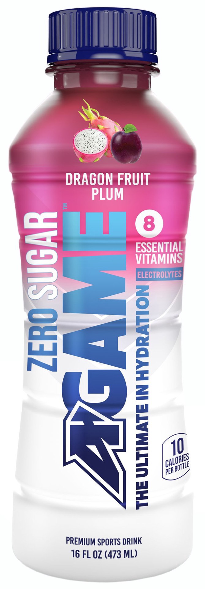 slide 1 of 1, A-Game Dragon Fruit Plum Zero Sugar Sports Drink, 16 oz