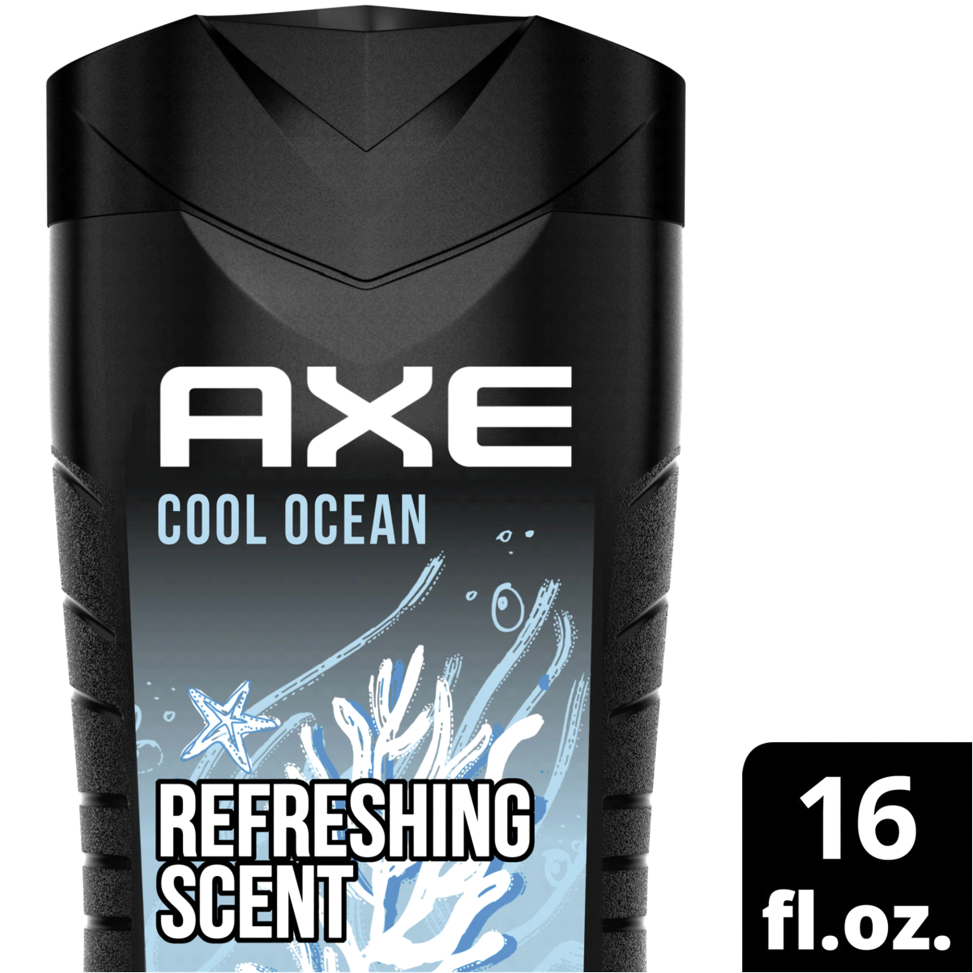 slide 1 of 1, AXE Cool Ocean Men's Body Wash With Essential Oils, 16 oz