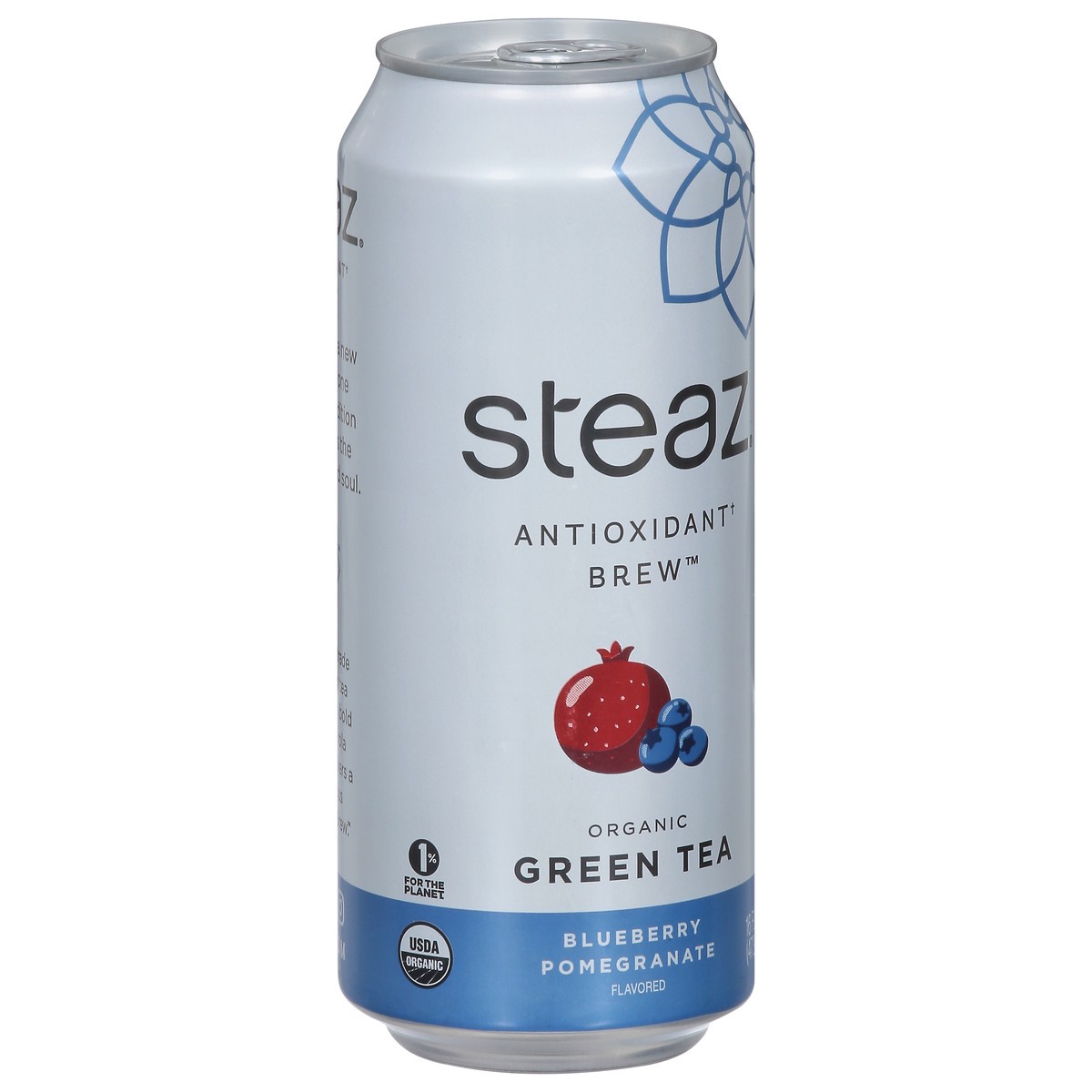 slide 2 of 9, Steaz Organic Blueberry Pomegranate Flavored Green Tea 16 fl oz, 16 fl oz