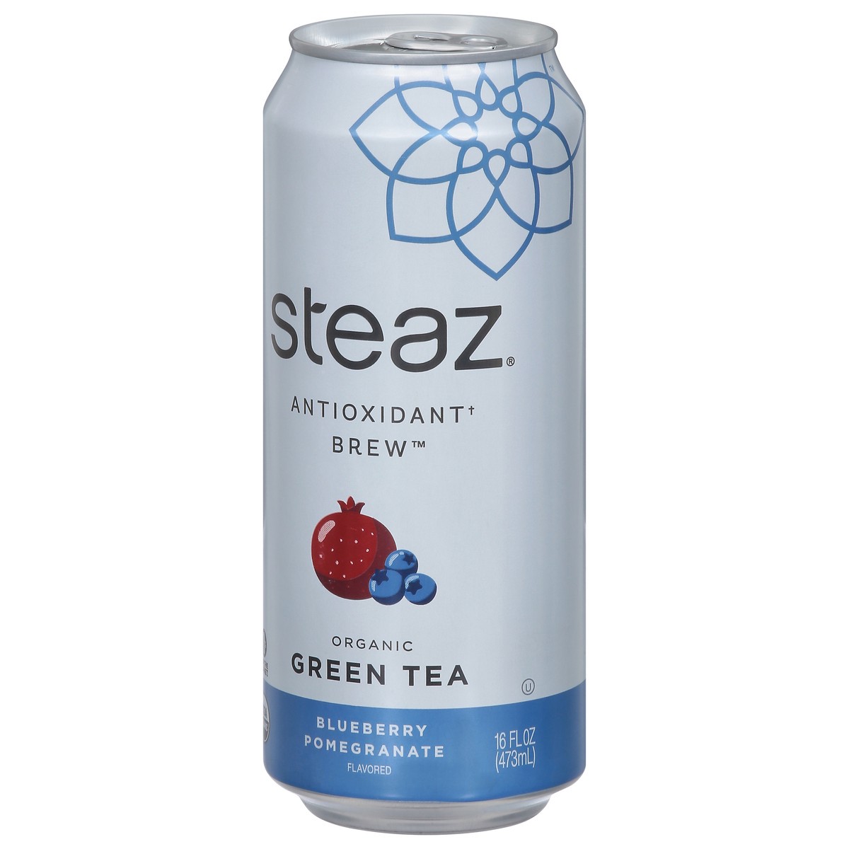 slide 3 of 9, Steaz Organic Blueberry Pomegranate Flavored Green Tea 16 fl oz, 16 fl oz