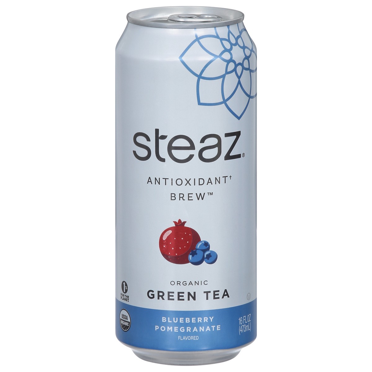 slide 1 of 9, Steaz Organic Blueberry Pomegranate Flavored Green Tea 16 fl oz, 16 fl oz