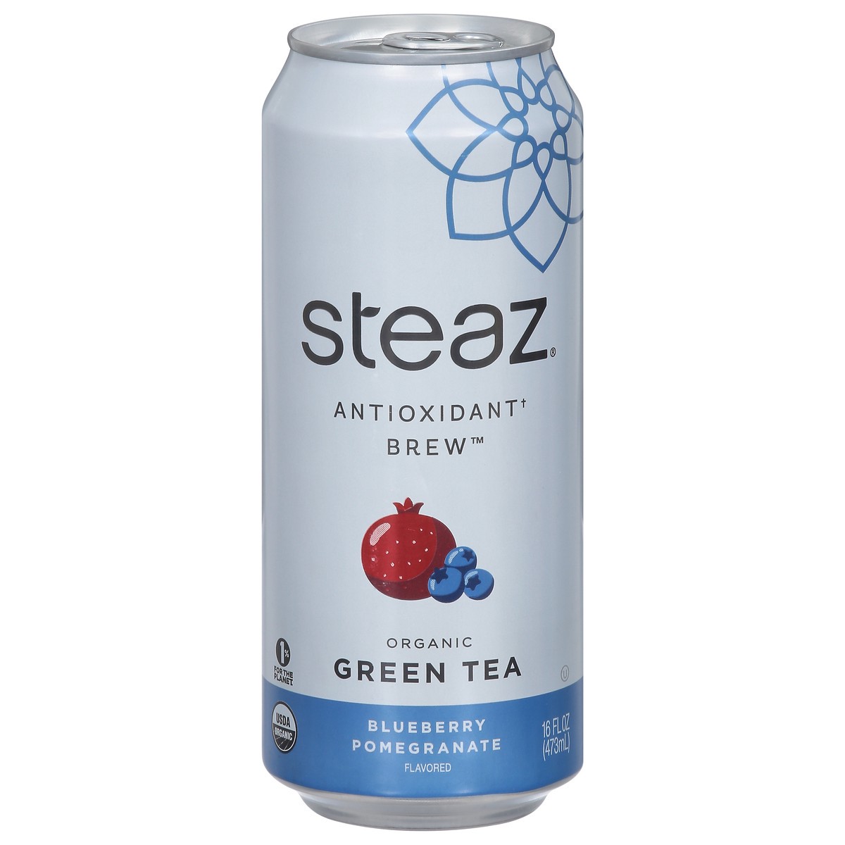 slide 1 of 9, Steaz Organic Blueberry Pomegranate Flavored Green Tea - 16 fl oz, 16 fl oz