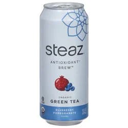Steaz Organic Blueberry Pomegranate Flavored Green Tea - 16 fl oz