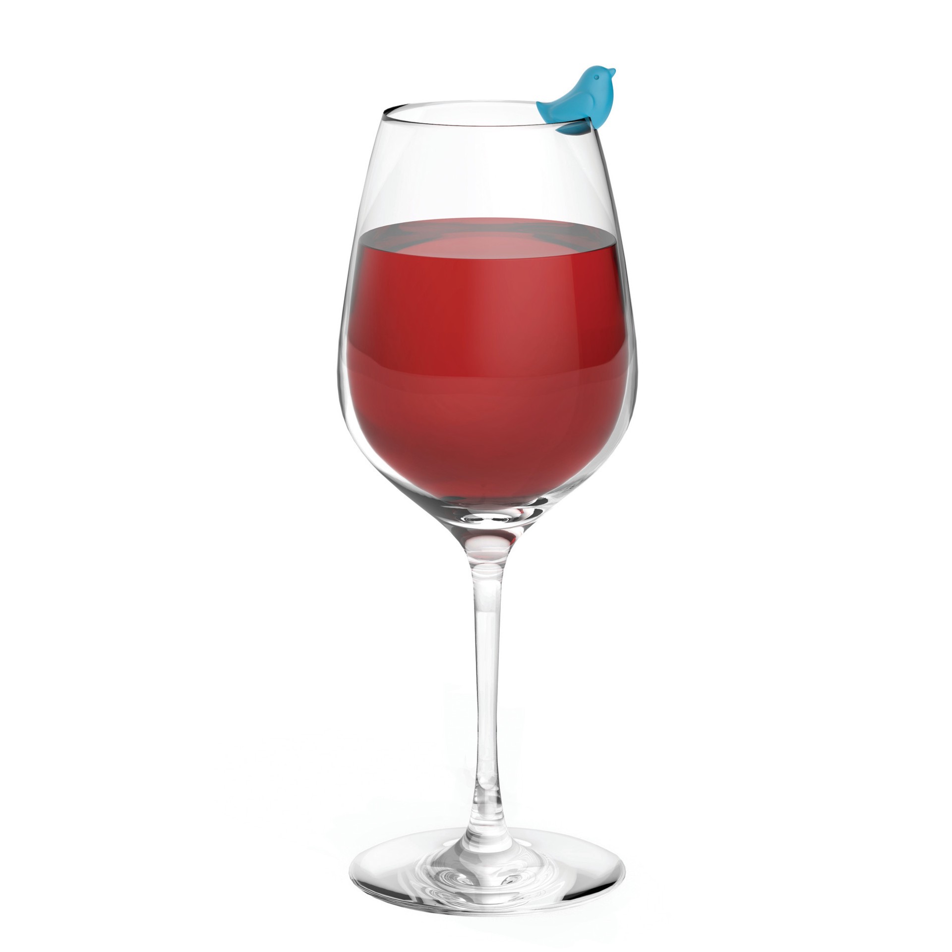 slide 5 of 5, true True Chickadee Wine Glass Markers, 6 ct