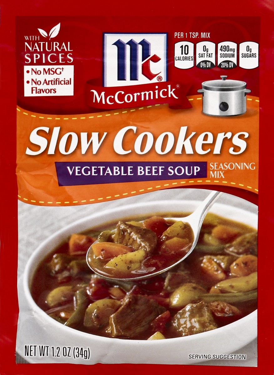 McCormick Slow Cookers Vegetable Beef Soup Seasoning Mix