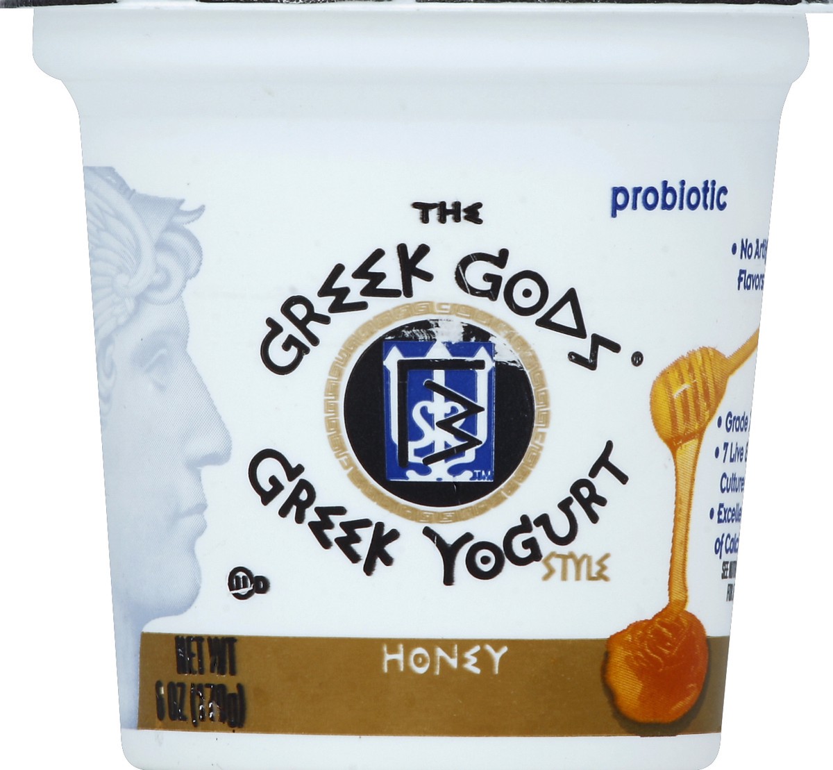 slide 1 of 1, The Greek Gods Greek Gods Honey Traditional Yogurt, 6 oz