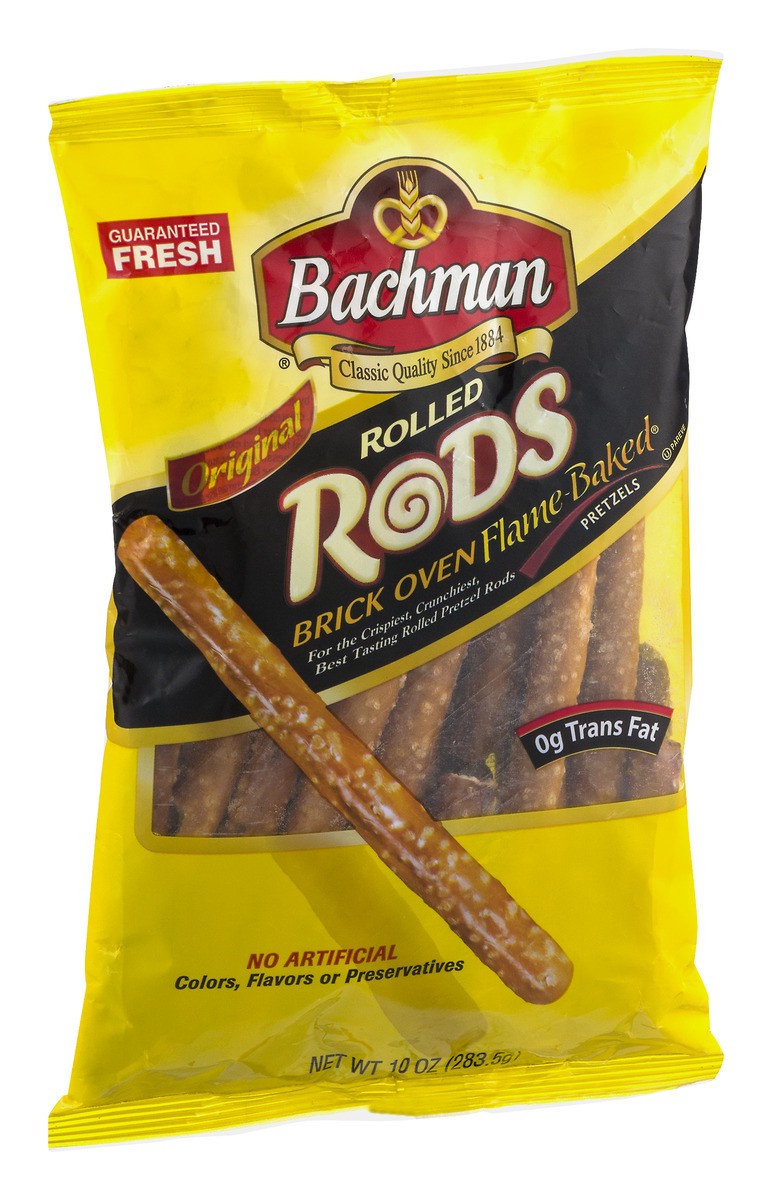 slide 2 of 9, Bachman Pretzel Rods Baked, 10 oz