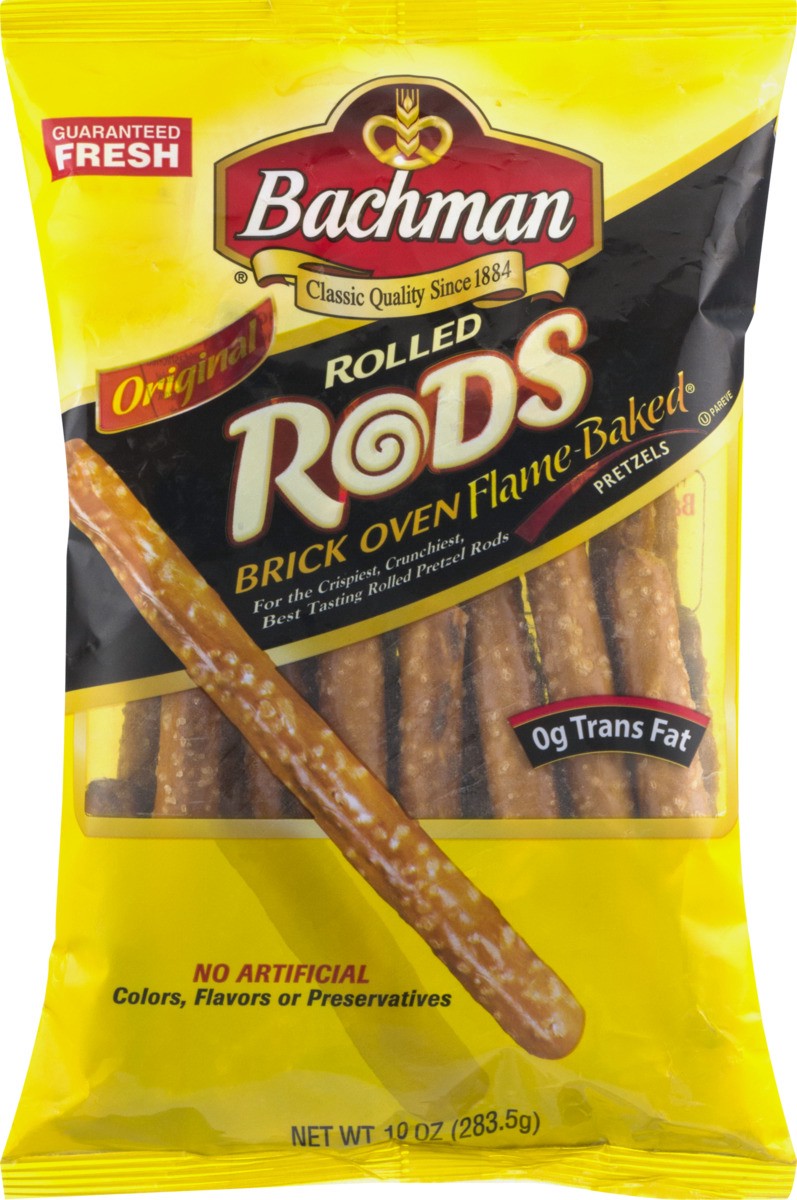 slide 3 of 9, Bachman Pretzel Rods Baked, 10 oz