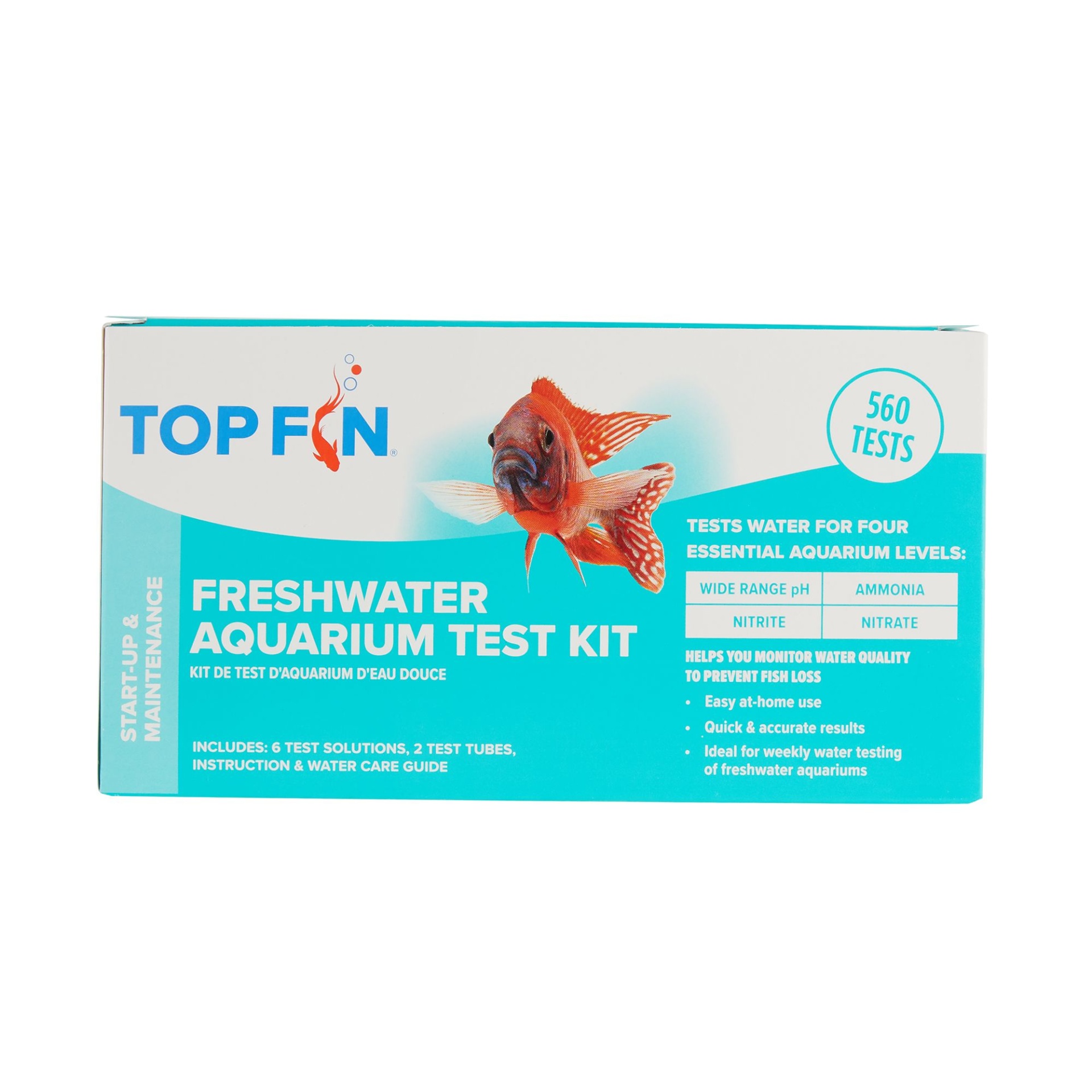 Freshwater aquarium test outlet kit