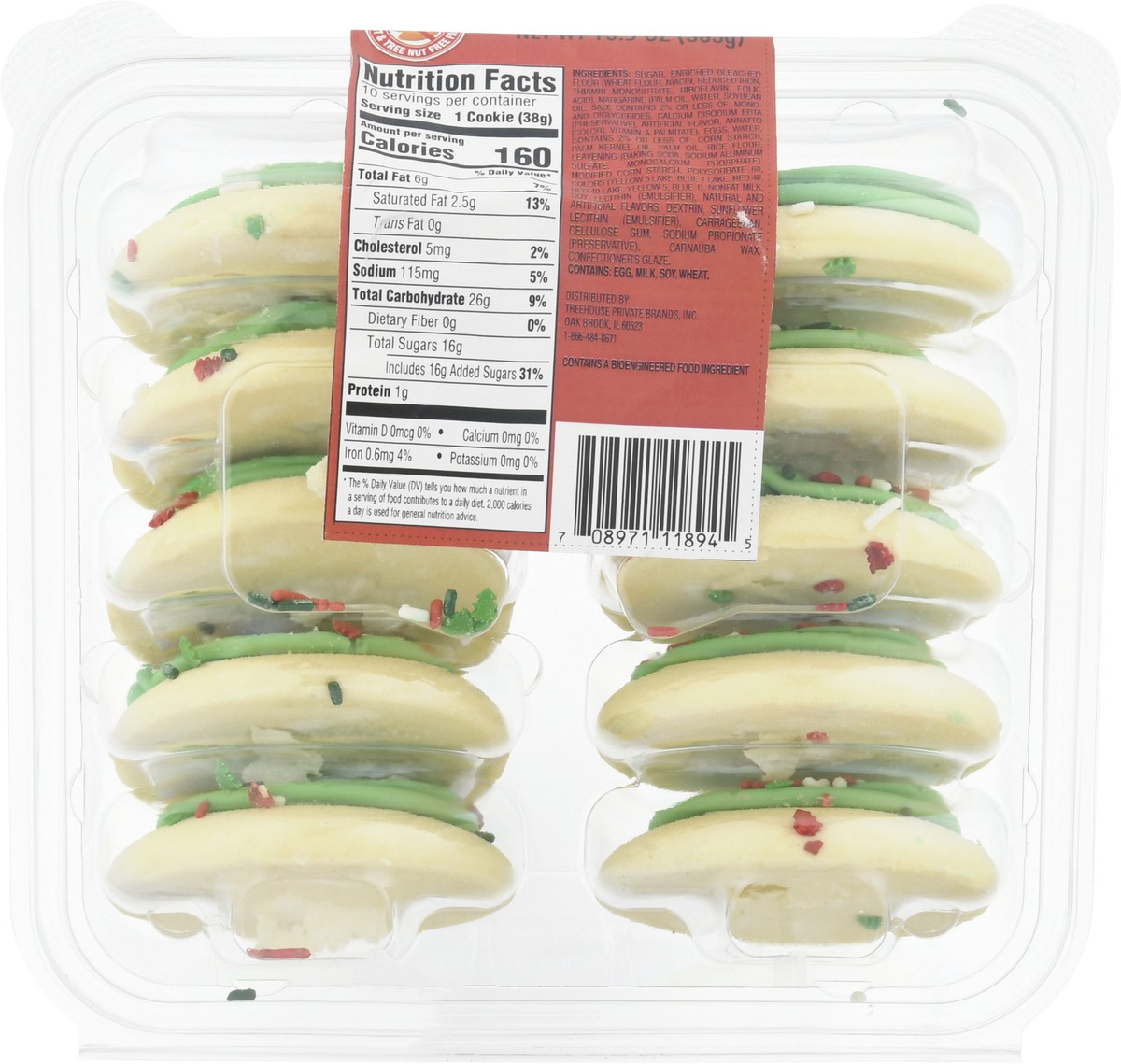 slide 11 of 17, Lofthouse Holiday Frosted Sugar Cookies 13.5 oz, 13.5 oz