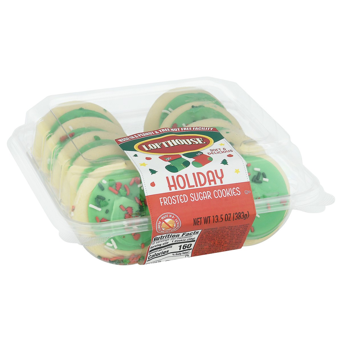 slide 17 of 17, Lofthouse Holiday Frosted Sugar Cookies 13.5 oz, 13.5 oz