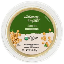True Goodness Organic Classic Hummus, 8 oz.