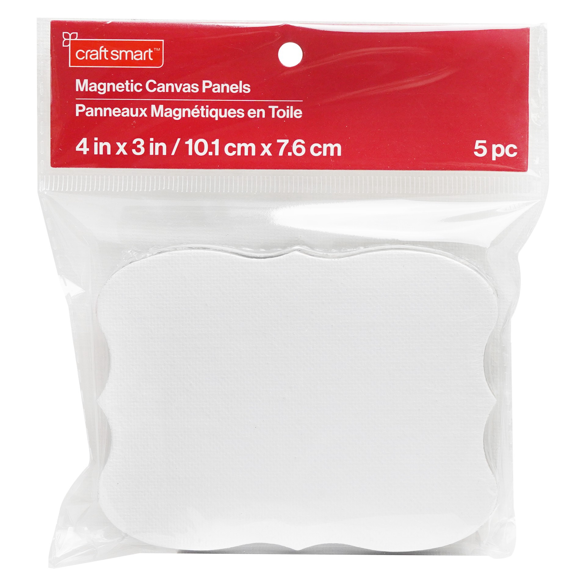 slide 3 of 4, 5 Pack 4" Shaped Magnetic Canvas Panels By Craft Smart, 5 ct