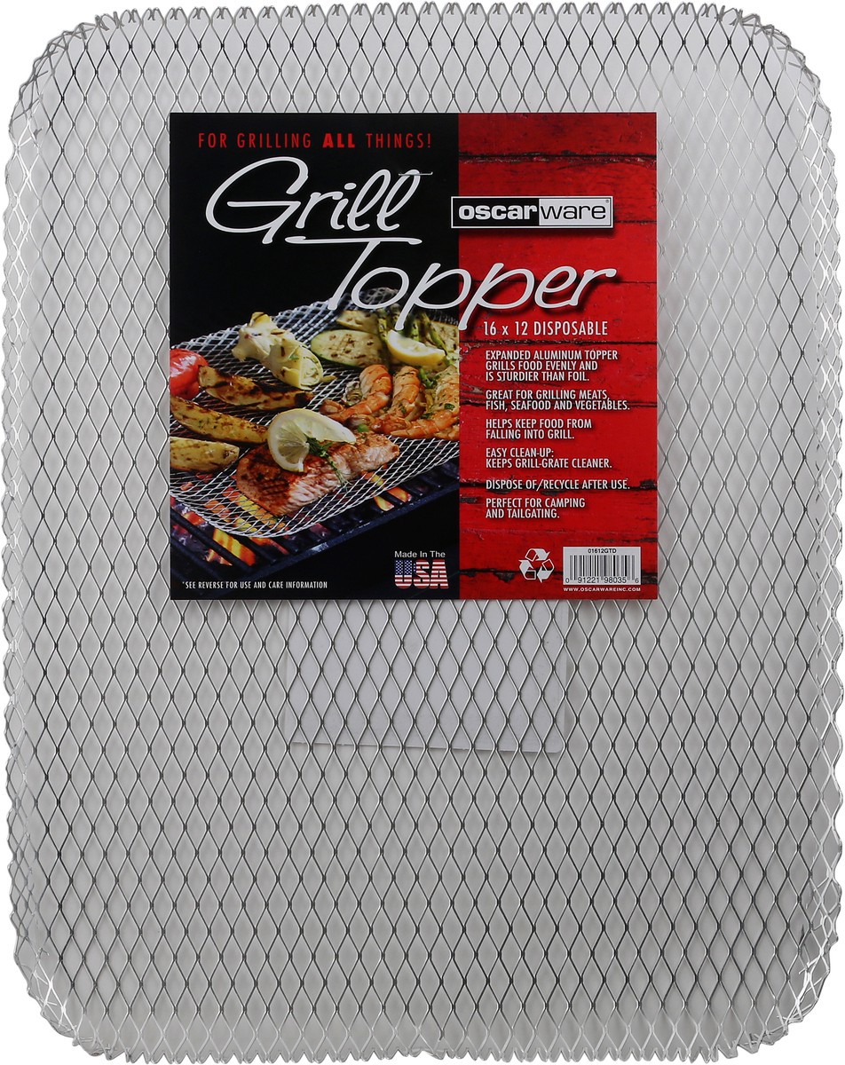 slide 4 of 6, Oscarware Disposable Grill Toppers, 1 ct