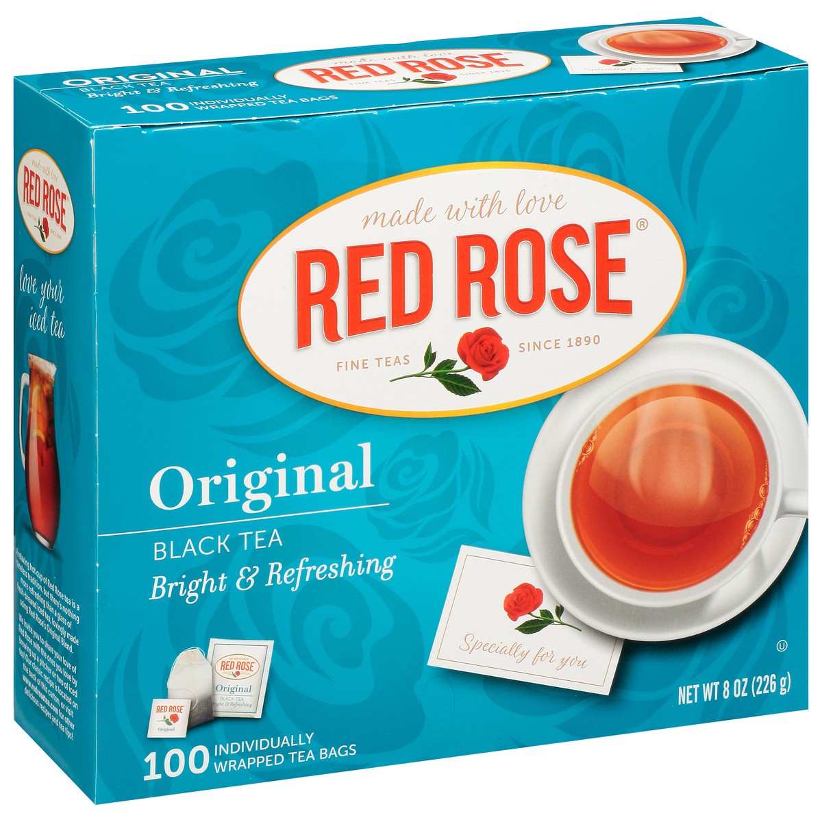 slide 12 of 14, Red Rose Tea Bright & Refreshing Original Black Tea - 100 ct, 100 ct