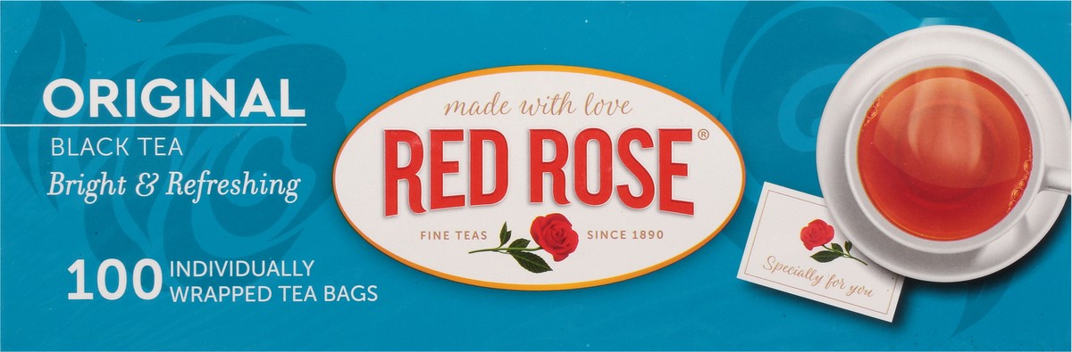 slide 3 of 14, Red Rose Tea Bright & Refreshing Original Black Tea - 100 ct, 100 ct