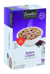 Essential Everyday Raisin And Spice Instant Oatmeal