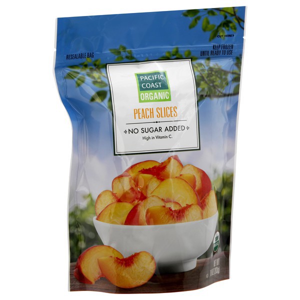 slide 1 of 1, Pacific Coast Organic Peach Slices 10 oz, 10 oz