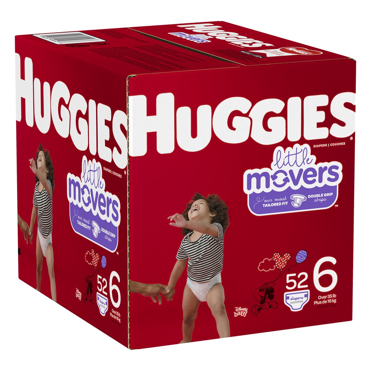 slide 2 of 9, Huggies Little Movers Diapers - Size 6, 52 ct