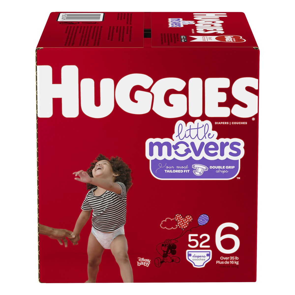 slide 1 of 9, Huggies Little Movers Diapers - Size 6, 52 ct