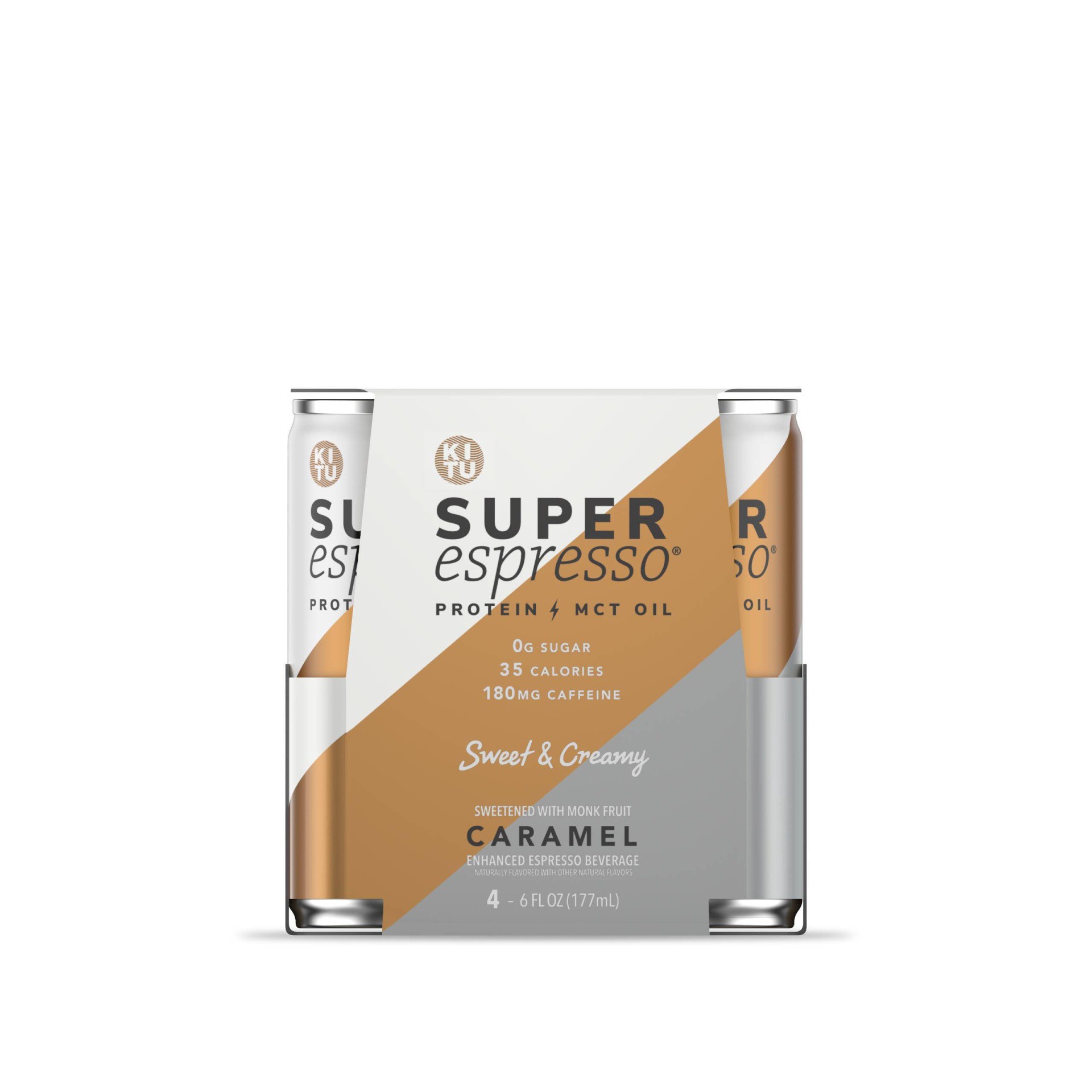 slide 1 of 9, KITU Super Espresso Caramel, 4 ct; 6 fl oz