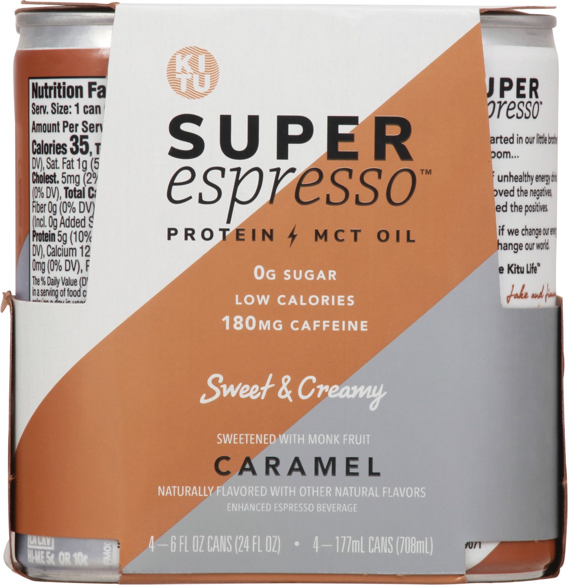 slide 3 of 9, KITU Super Espresso Caramel, 4 ct; 6 fl oz