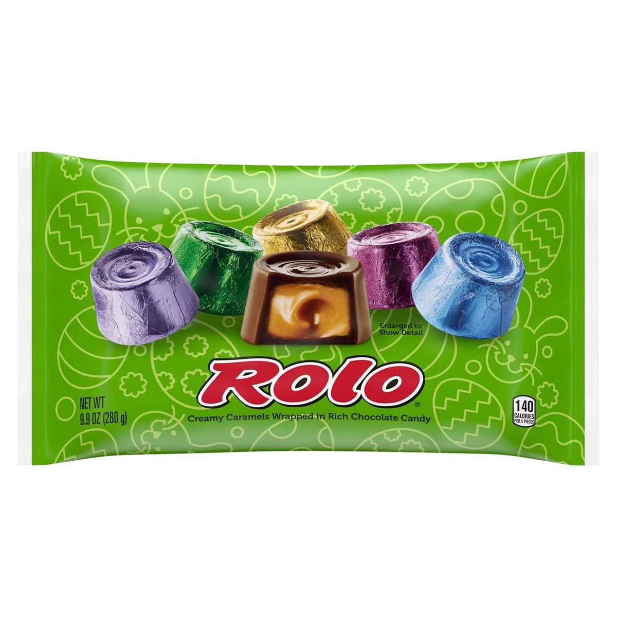 slide 4 of 6, Rolo Rich Chocolate Caramels, Easter Candy Bag, 9.9 oz, 9.9 oz